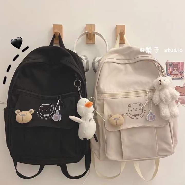 b030, backpack school bag cute cartoon print Goes with any simple outfit.