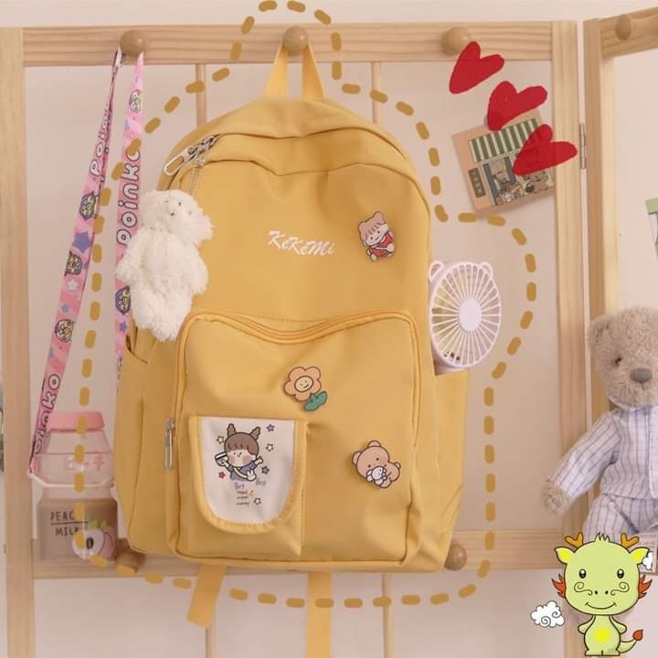 b029, Japanese and Korean style harajuku backpack cute waterproof school backpack