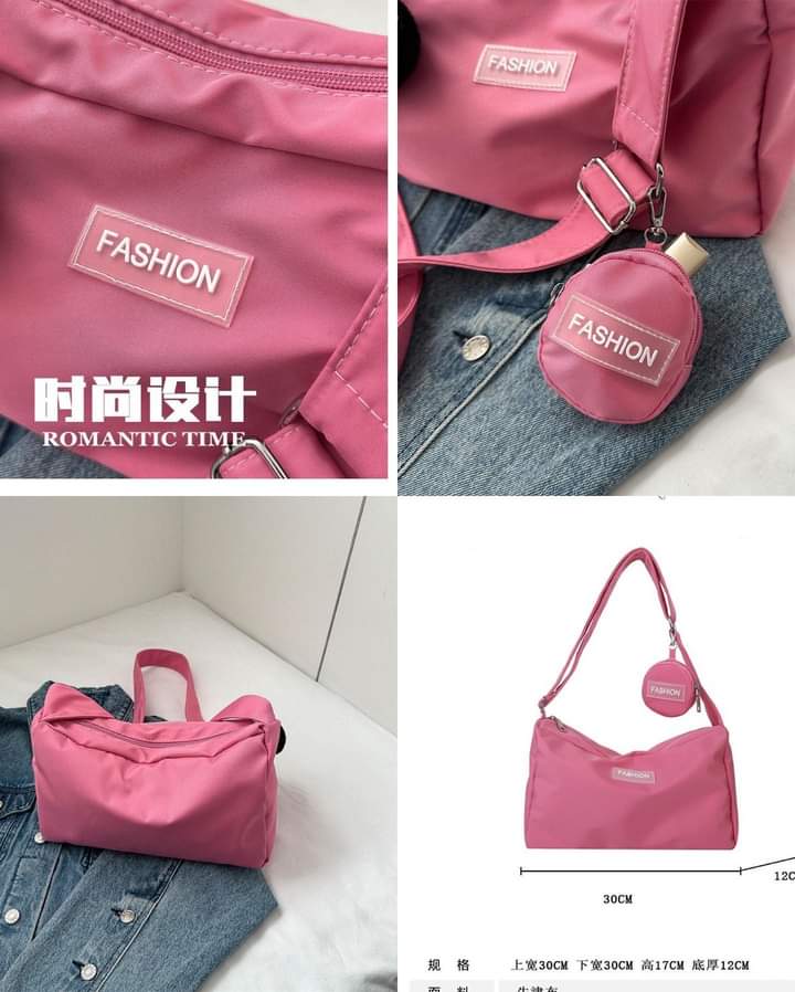 M064, Bag women 2023 new autumn and winter trend Korean version large-capacity Messenger bag casual all-match fashion lightweight Oxford bag