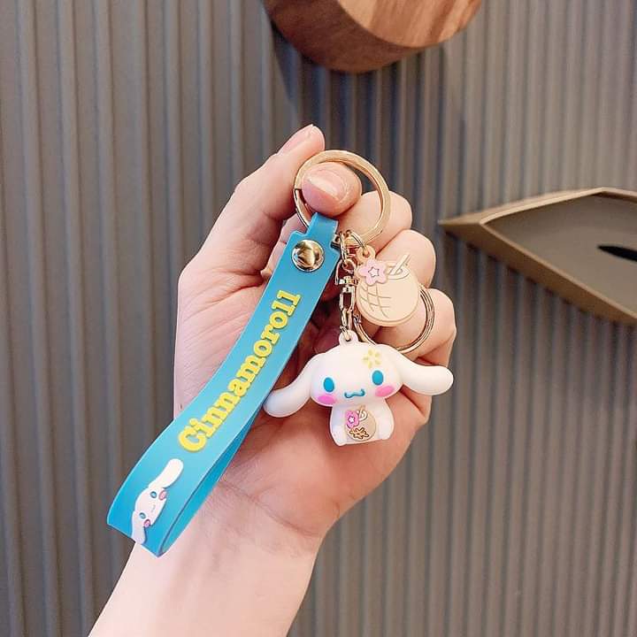 D006, Kulomi key chain cinnamon dog doll cartoon school bag pendant Melody key chain silicone pendant