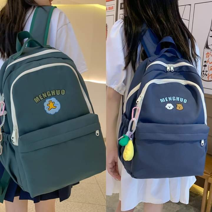 B073, Simple schoolbag female middle school student ins style large capacity Japanese Korean version high school student college student backpack backpack