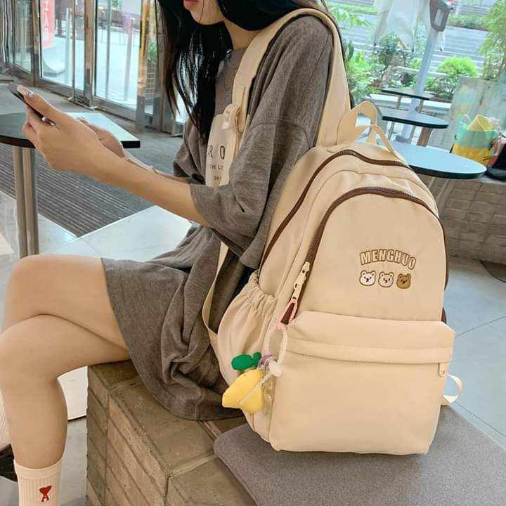 B073, Simple schoolbag female middle school student ins style large capacity Japanese Korean version high school student college student backpack backpack