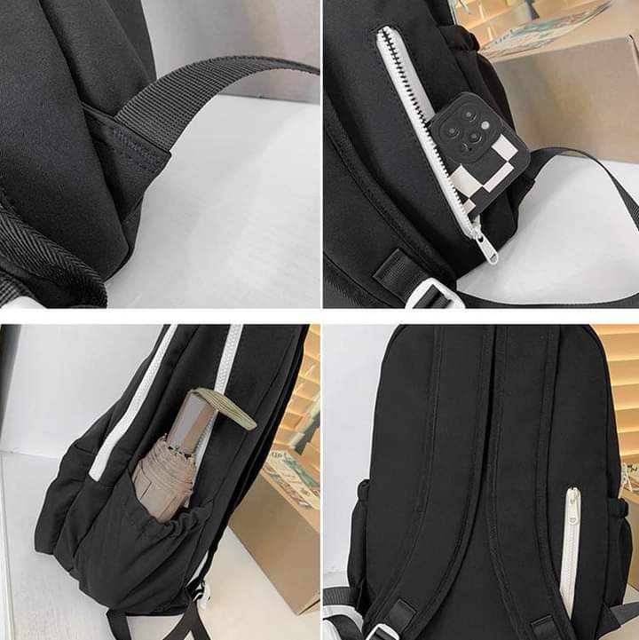 B073, Simple schoolbag female middle school student ins style large capacity Japanese Korean version high school student college student backpack backpack