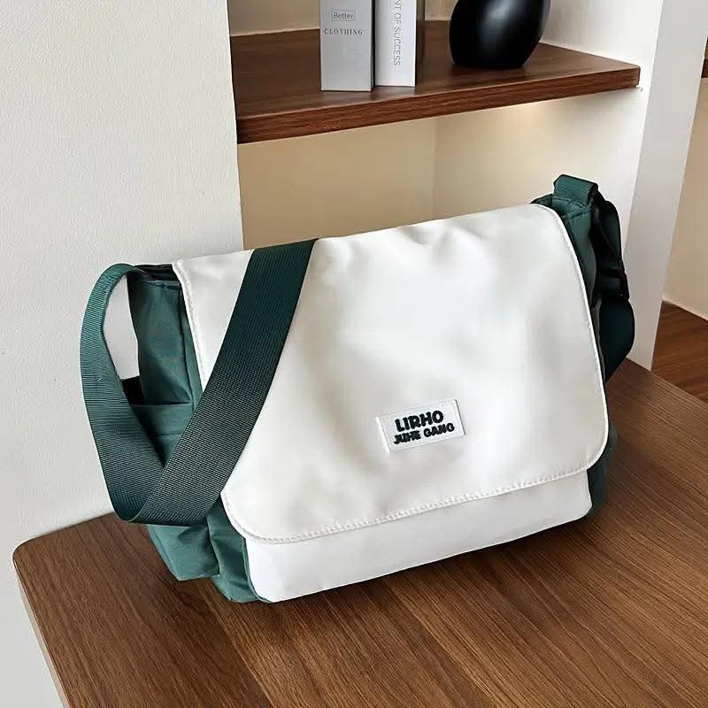 m46, Unisex ကိုရီးယားစတိုင် ကြီးမားသောစွမ်းရည်ရှိသော messenger အိတ်