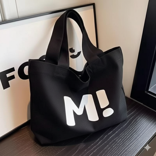 c087, canvas bag women's large capacity sturdy supermarket shopping bag simple and versatile 2025 new single shoulder handbag tote bag