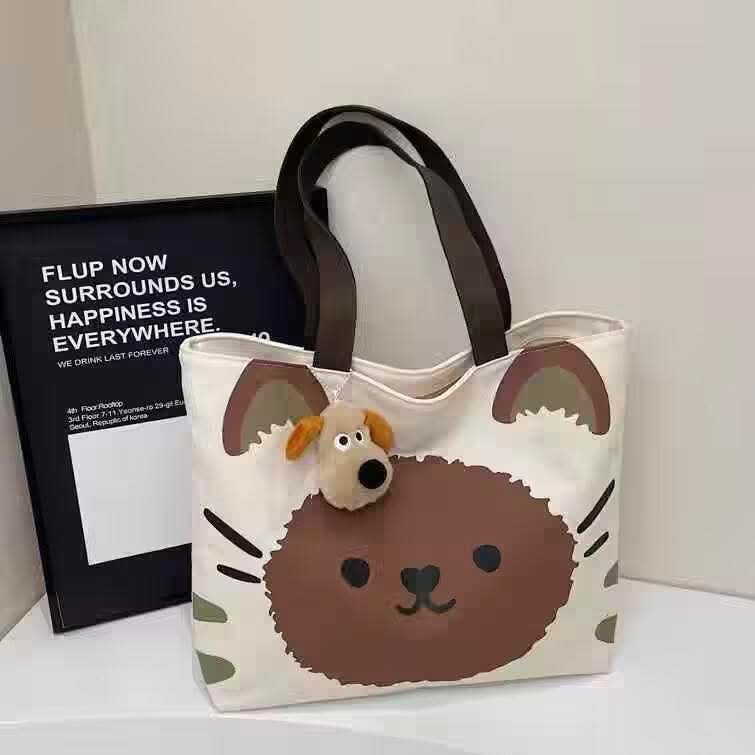 C66, ကင်းဗတ်အိတ် အမျိုးသမီး ပခုံးတစ်ဖက်တည်း ကိုရီးယားစတိုင် ရိုးရှင်းသော retro လက်ကိုင်အိတ် ကြီးမားသောစွမ်းရည်ရှိသော လက်ကိုင်အိတ်