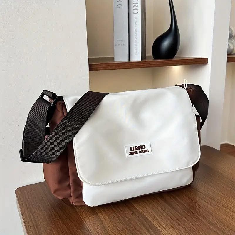 m46, Unisex ကိုရီးယားစတိုင် ကြီးမားသောစွမ်းရည်ရှိသော messenger အိတ်