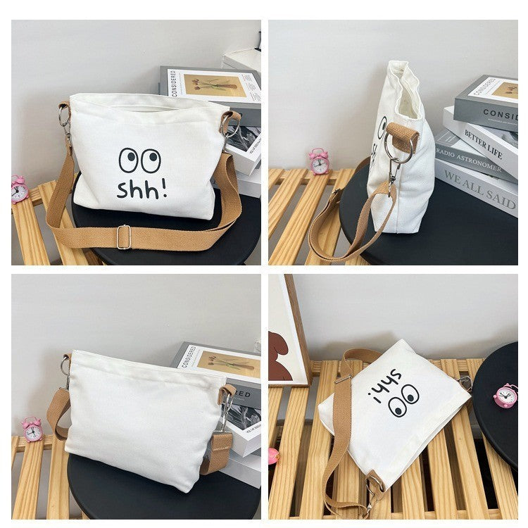 M95, ချည်ဂျင်းသား crossbody bag, unisex