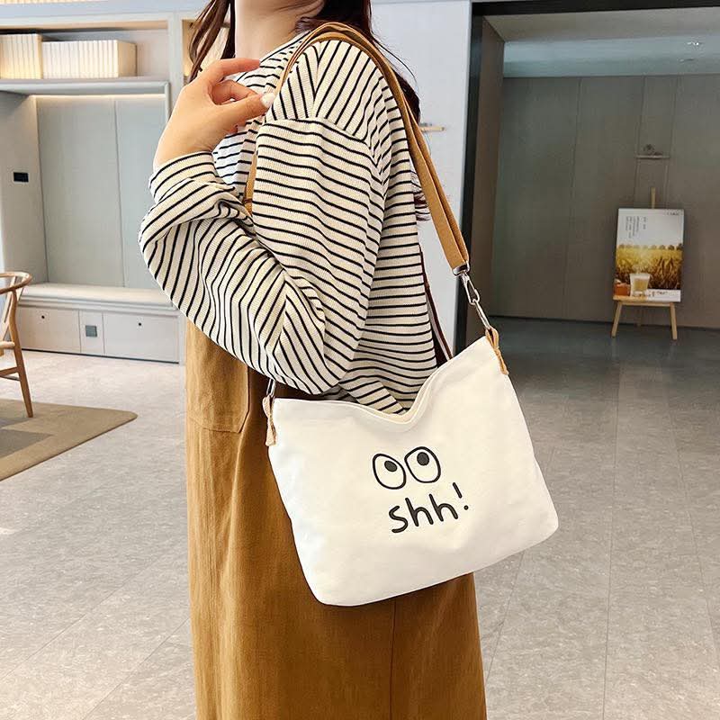 M95, ချည်ဂျင်းသား crossbody bag, unisex