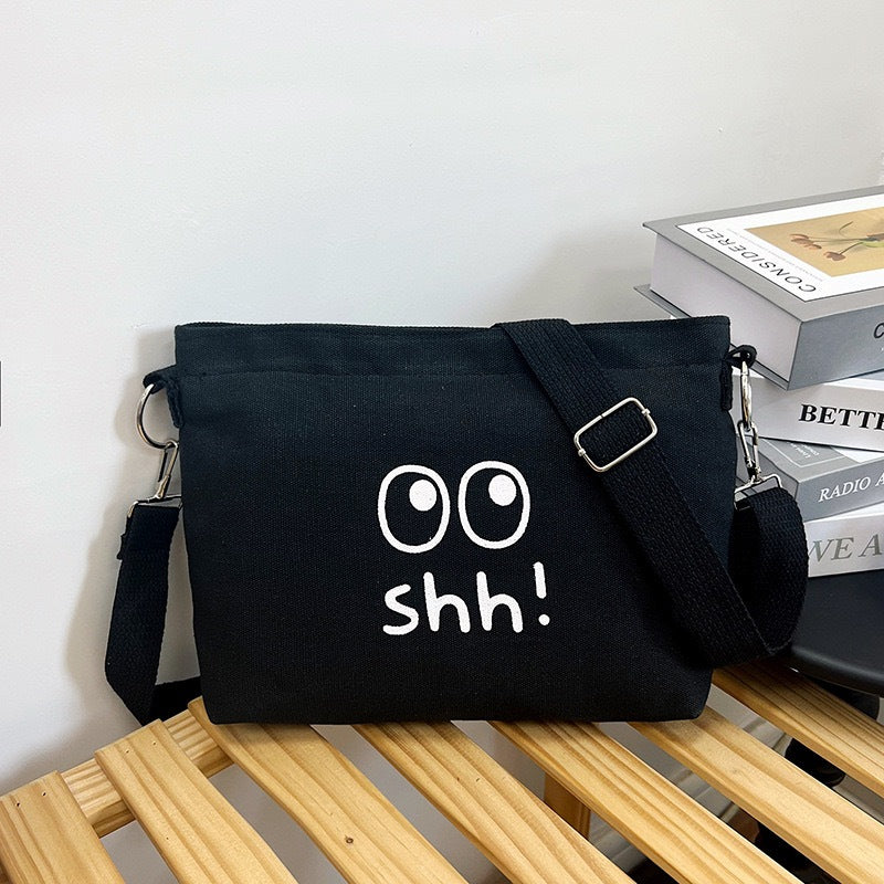 M95, ချည်ဂျင်းသား crossbody bag, unisex