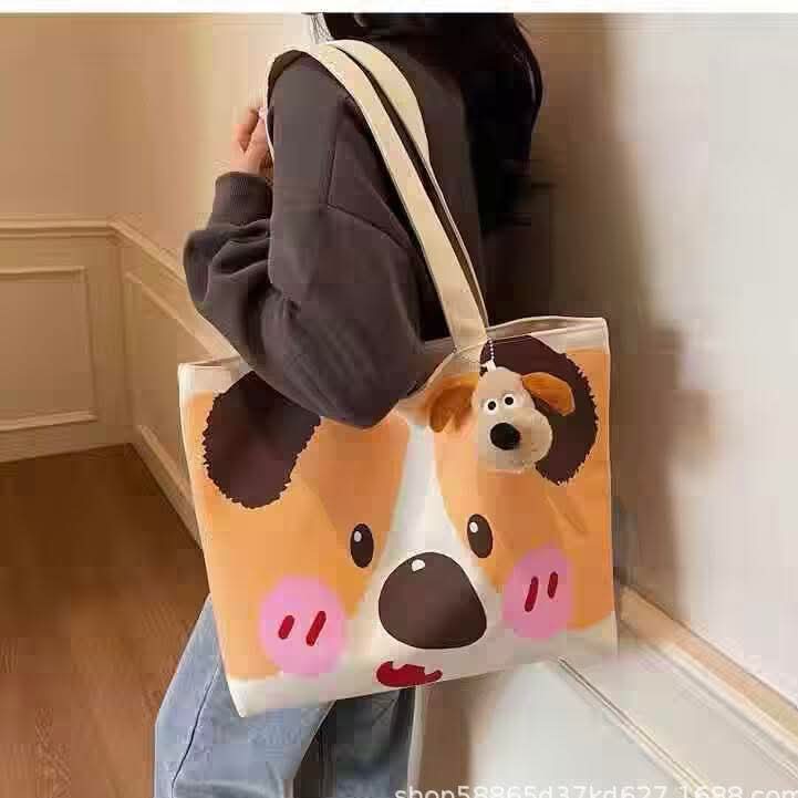 C66, ကင်းဗတ်အိတ် အမျိုးသမီး ပခုံးတစ်ဖက်တည်း ကိုရီးယားစတိုင် ရိုးရှင်းသော retro လက်ကိုင်အိတ် ကြီးမားသောစွမ်းရည်ရှိသော လက်ကိုင်အိတ်