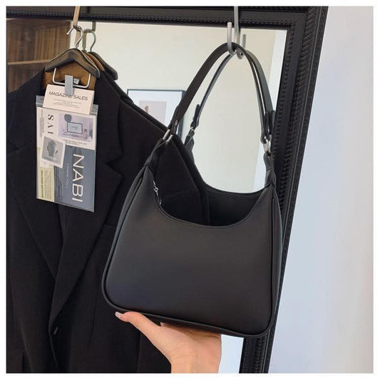 A60, New French Underarm Bag Women's Solid Color Crescent Handbag