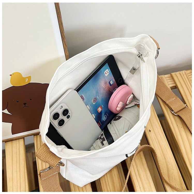 M95, ချည်ဂျင်းသား crossbody bag, unisex