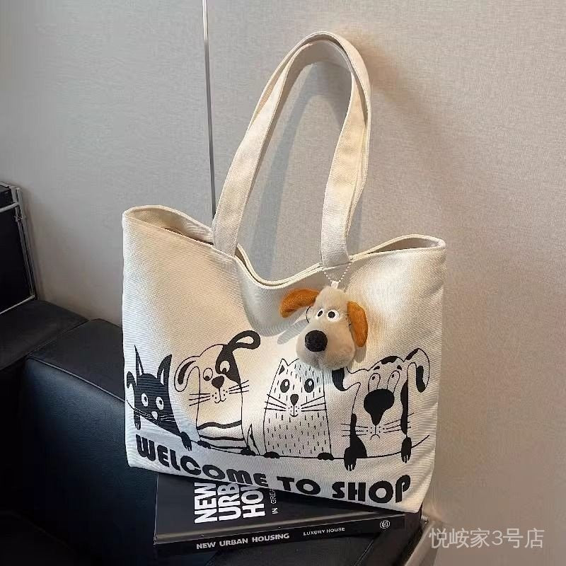 C36, ကင်းဗတ်အိတ် အမျိုးသမီးများ 2025 စတိုင်အသစ် ပေါ့ပါးပြီး ကြီးမားသောစွမ်းရည်ရှိသော ကာတွန်းဂရပ်ဖီတီ