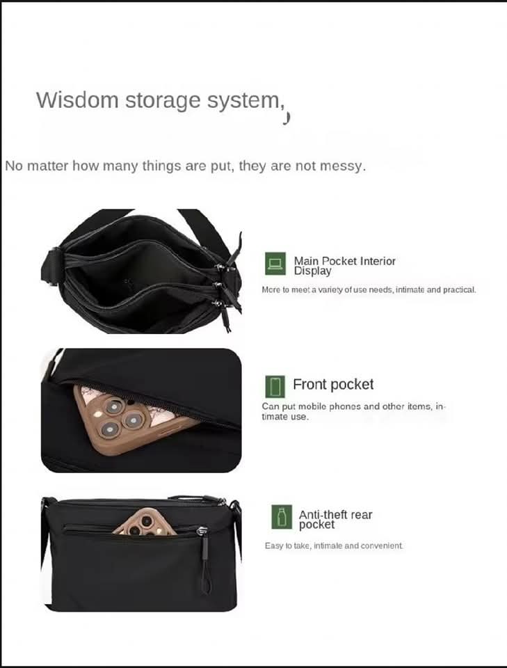 M23, nylon crossbody bag