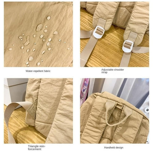 b59, High-end Nylon Backpack Travel College Student Light Casual Backpack Large Capacity