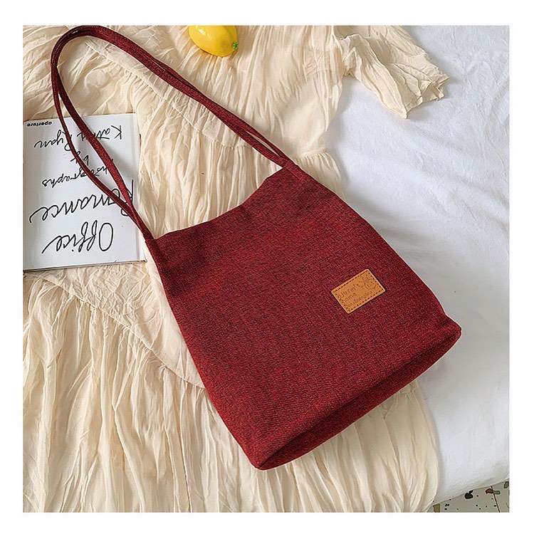 m022 Korean trend design linen bag spring colors