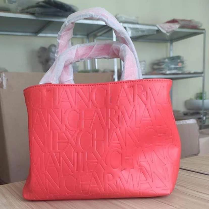 AX001 brand PU bag with amazing embossed letter texture