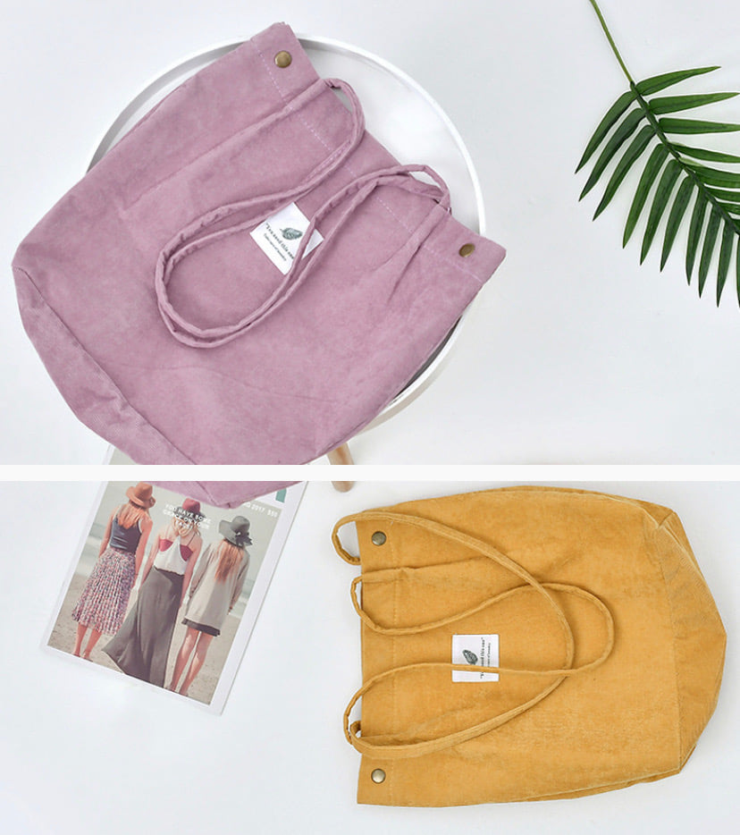 c003 korean design corduroy bag with summer colors