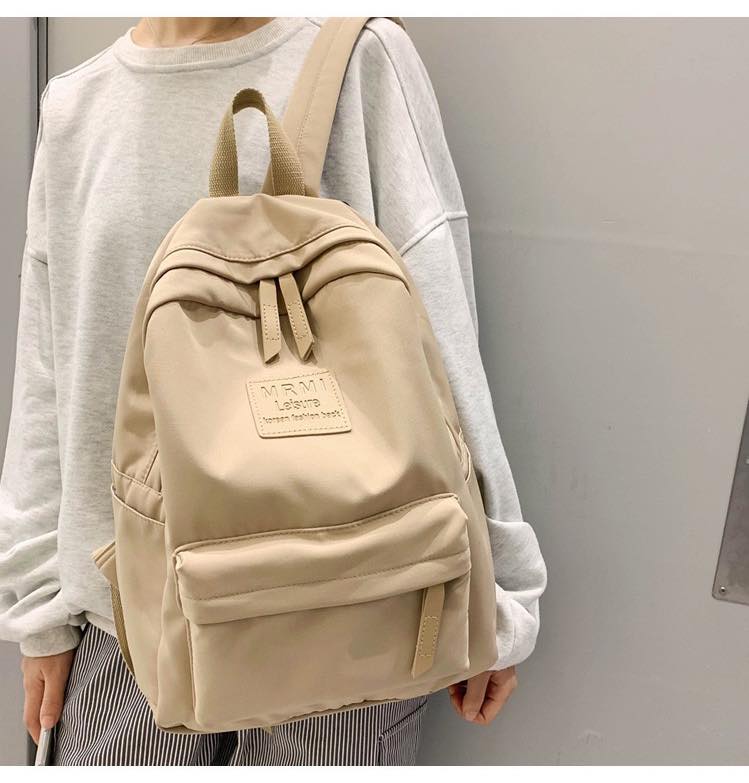 b069, Backpack female ins Korean version of junior high school student schoolbag female large-capacity fashion trendy travel backpack