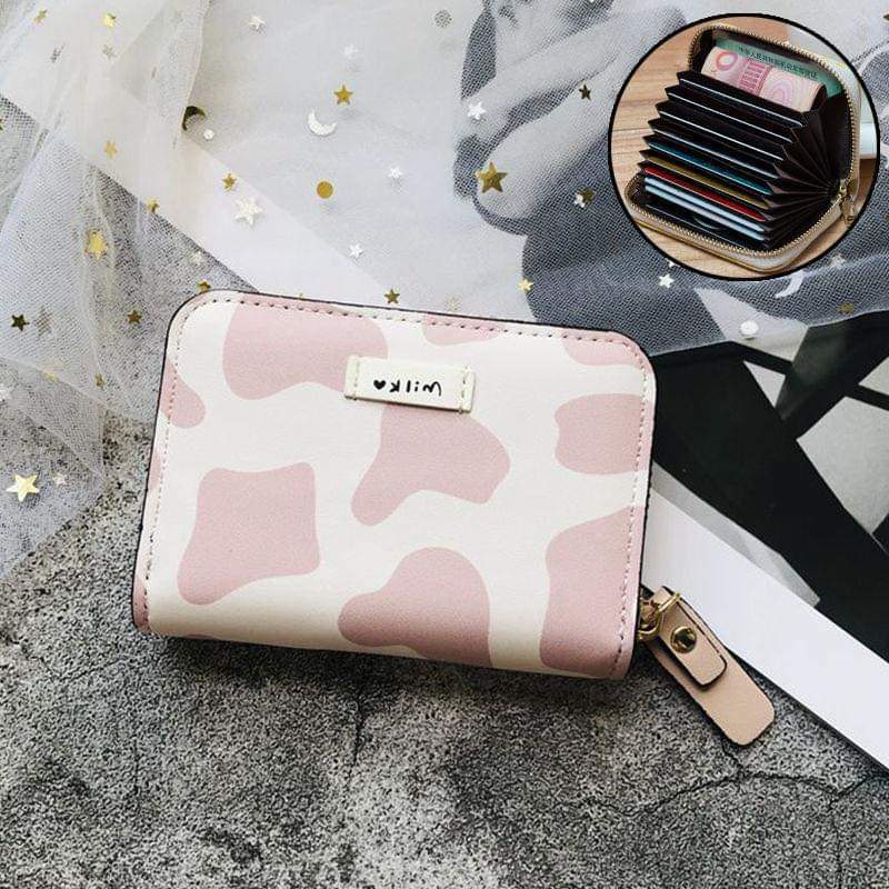 2022 new card holder ladies exquisite high-end compact large-capacity multi-card slot ins wind cute document small wallet