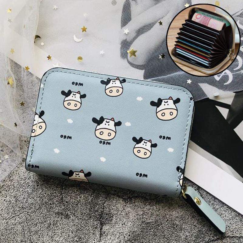 2022 new card holder ladies exquisite high-end compact large-capacity multi-card slot ins wind cute document small wallet
