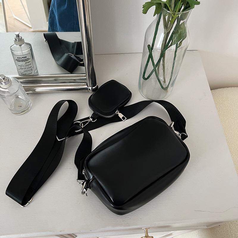 A014 ins super hot three-in-one bag spring and summer new broadband one-shoulder messenger bag women's small square bag