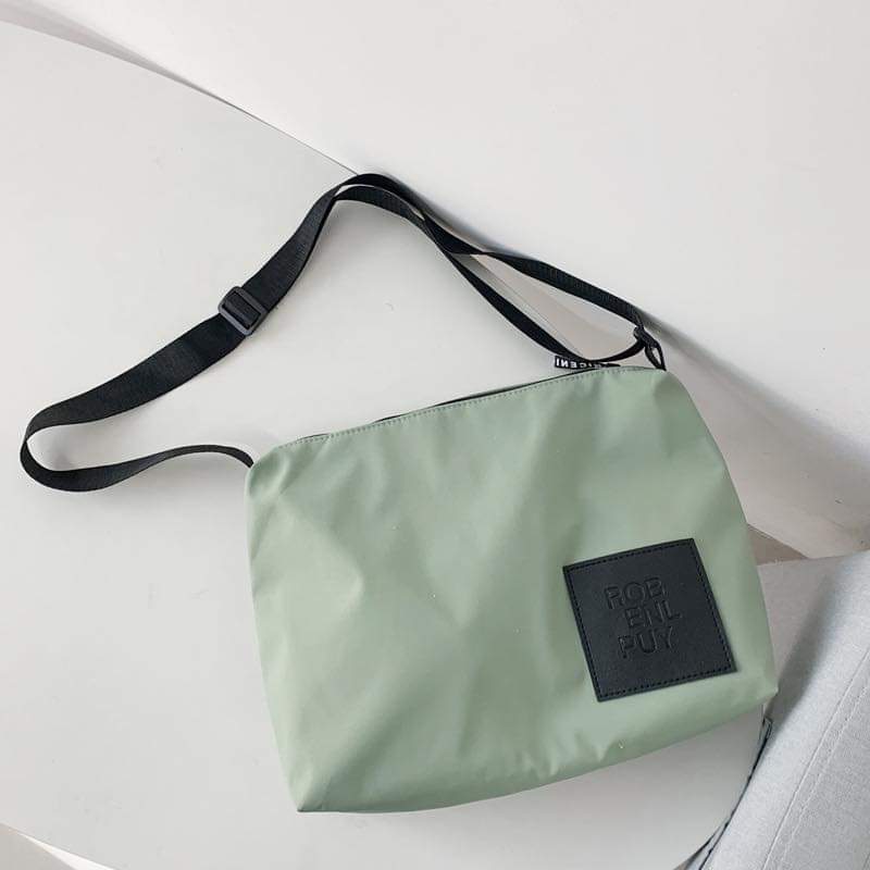 M005, ins Messenger Bag Japanese Simple Versatile Waterproof Nylon Canvas Bag Large Capacity One Shoulder Male and Female Students