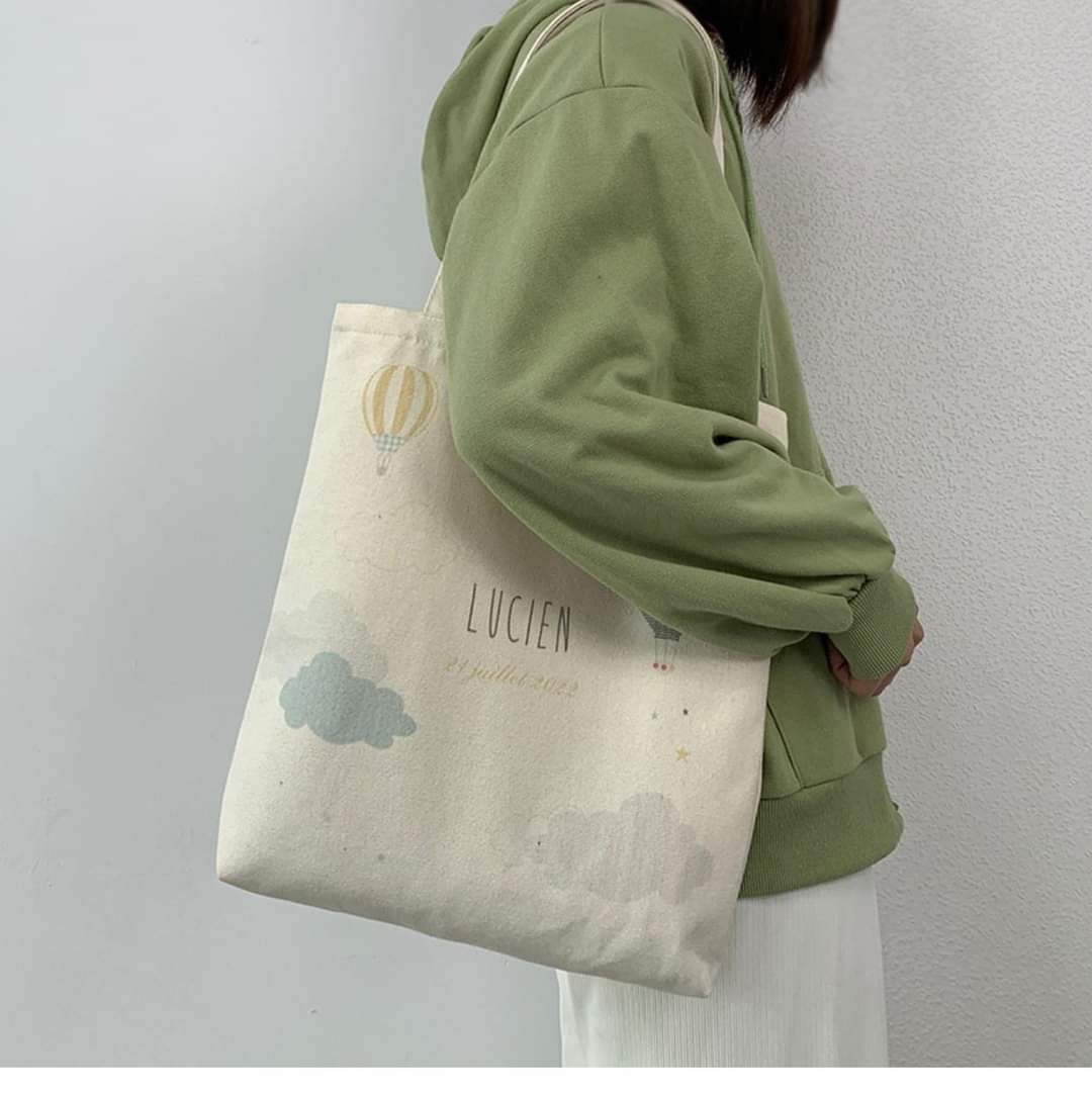 C016 New canvas bag female summer ins Japanese Korean style large-capacity student class school bag one-shoulder hand tote bag