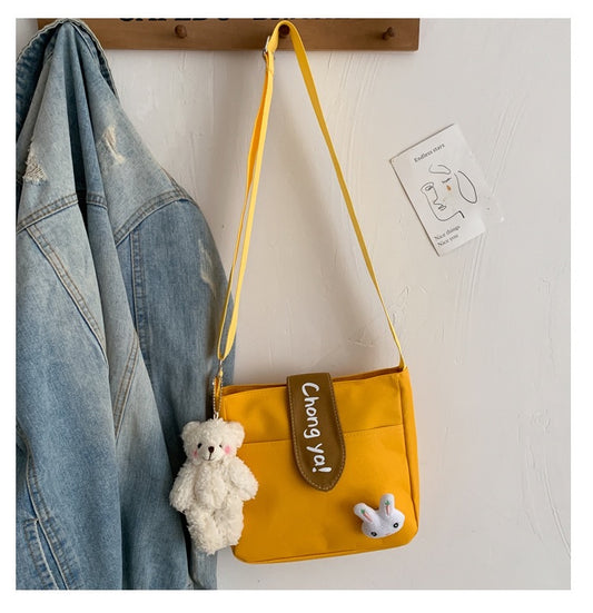 m003 Korean design canvas cute bag with candy colors